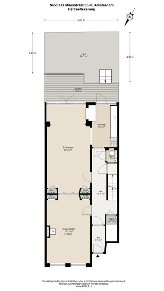 Floor Plan 7 - Nicolaas Maesstraat 93 H
